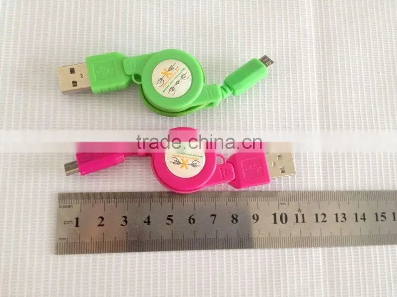 CE ROHS Approved Retractable Data Cable for mobile phone