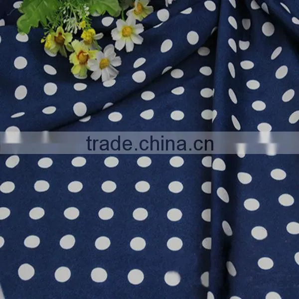 Fashinal dot printed chiffon fabric/polyester chiffon fabric