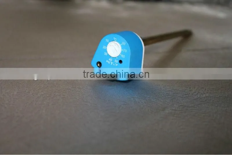 Aadjustable electric water heater thermostat