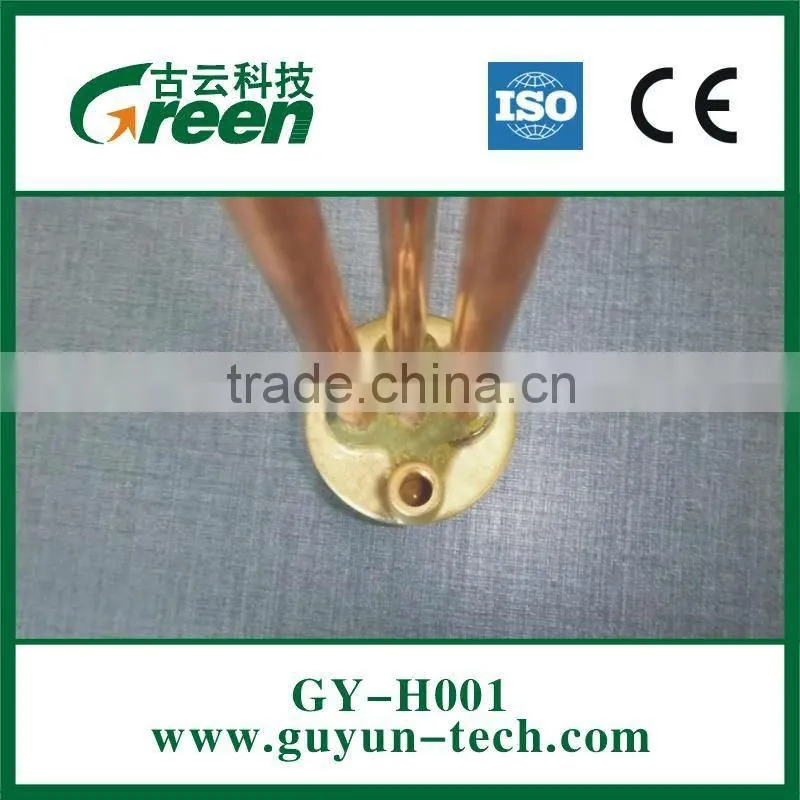 BendedHeating element for electric water heater with MgO hole