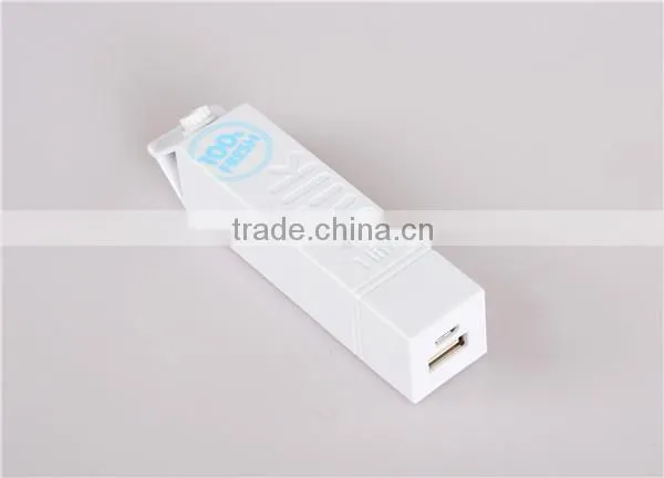 different promotion 2600 mah power bank milk design