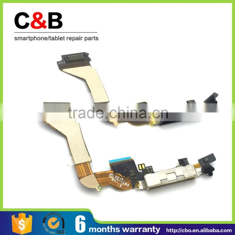 For iPhone4 spare parts Charge Port Dock Connector Flex Ribbon Cable