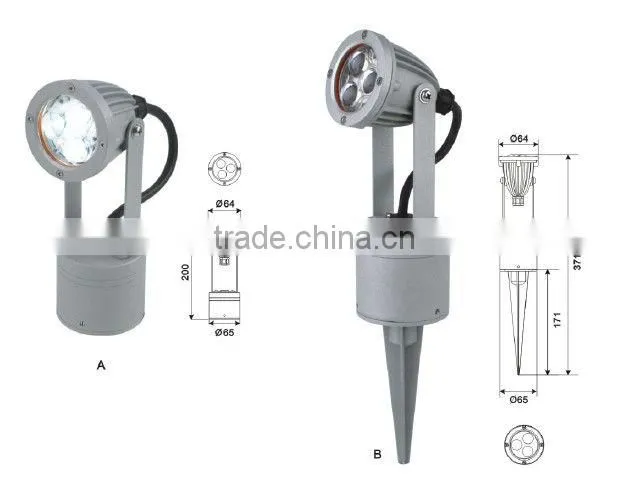 230V 3W CREE LED Garden Light Landscape Light with IP44