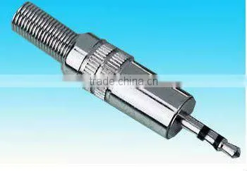 2.5mm mono plug brass material nickel plating