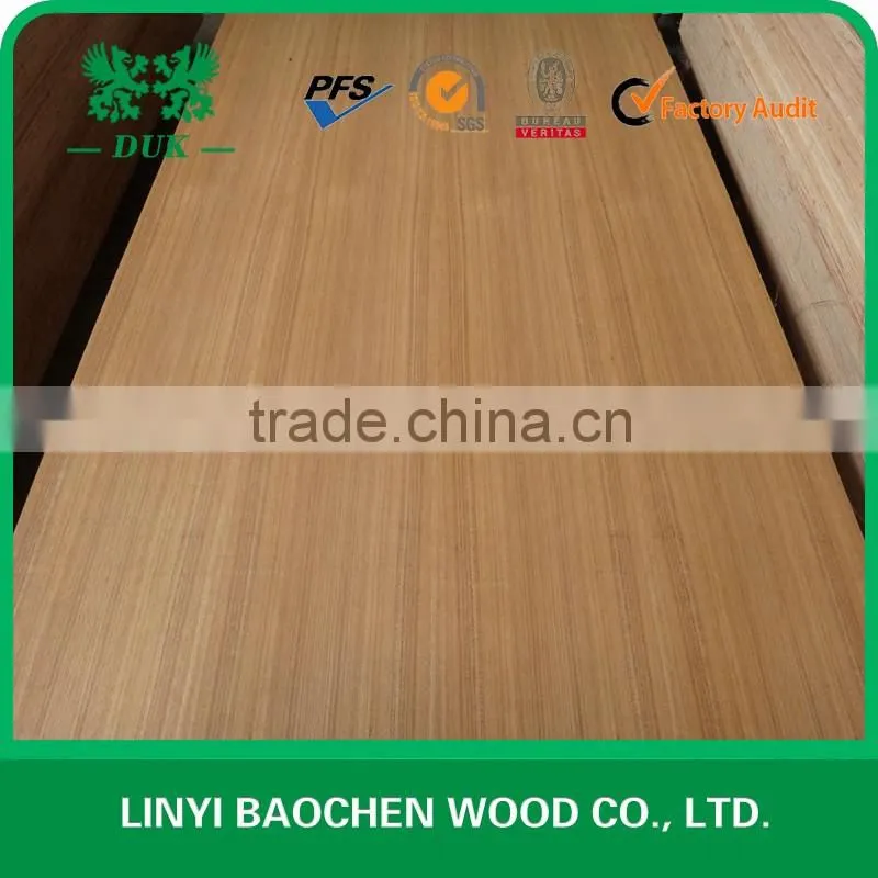 2.5mm-18mm teak fancy mdf /teak veneer MDF Q/C , C/C