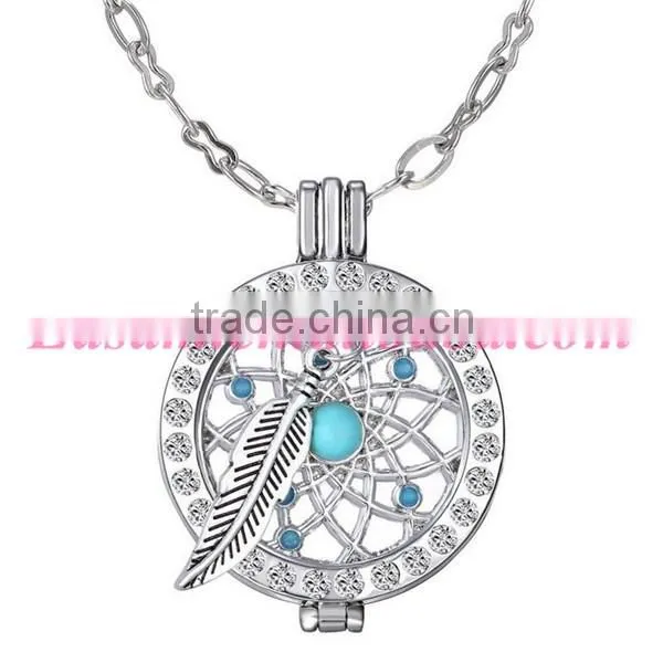 Bohemia creative DIY dreamcatcher locket necklace