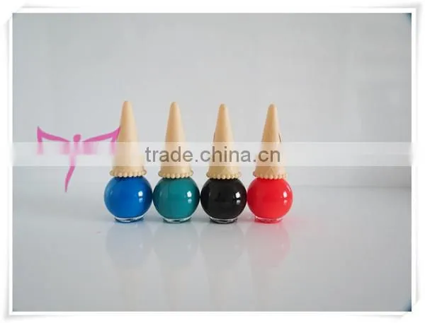 New ice cream nail polish bottle design eco-friend organic nail polish