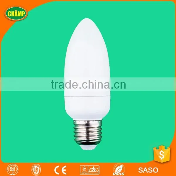 candle T3 7w 6400k energy saving lamp cfl