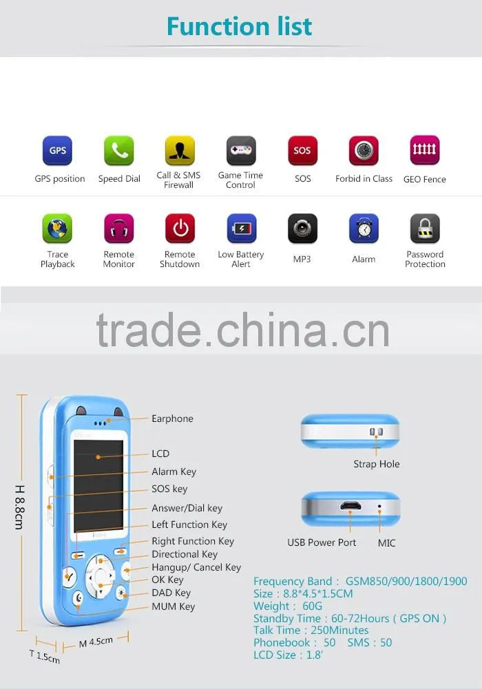 Ibaby multi-language gps tracker device small gps mobile gps device with tracking platform