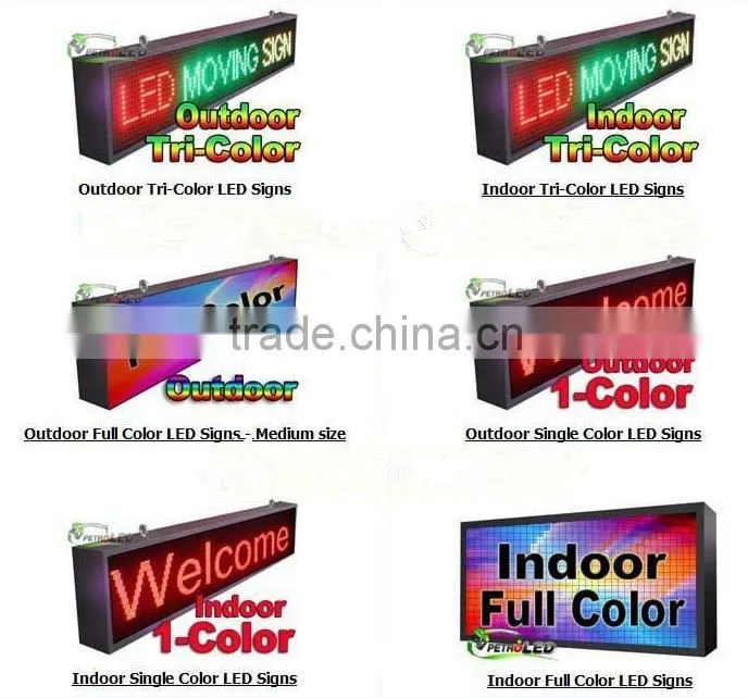popular module cn outdoor indoor p10 single color red green amber yellow blue white led display modules