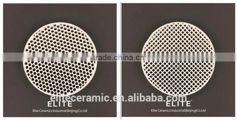 Ceramic filter for high temperature foundry