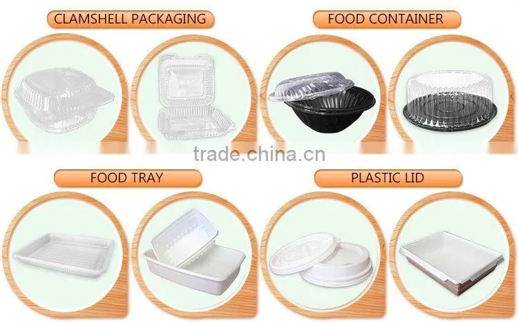 customized Transparent food clear plastic clamshell packaging
