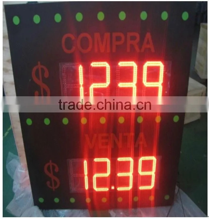 Waterproof led gas station price display signs