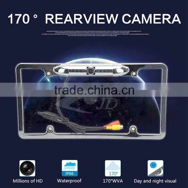 2016 Hot selling in USA License plate backup camera Car rear camera with factory price