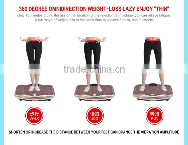 Whole body vibration machine crazy fit massage with music function and Magnetic therapy massage