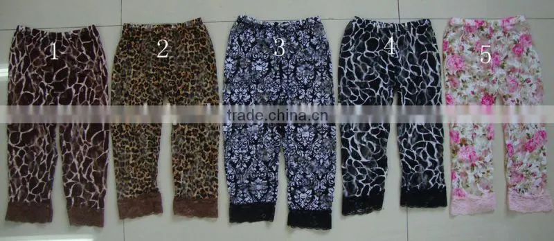 Wholesale cute colourful baby lace legging