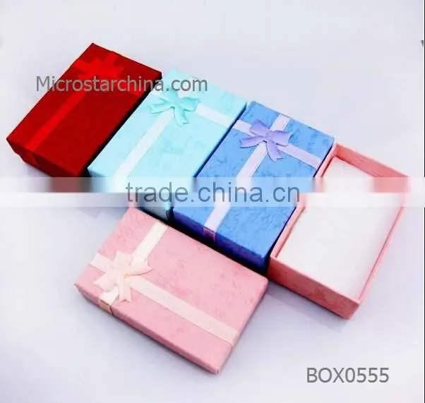 2016 Hot selling black cover fancy packing jewelry box