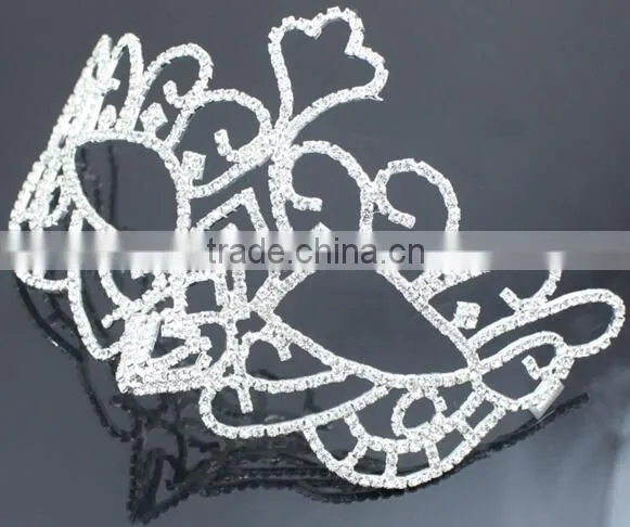 Wholesale crystal Beautiful Silver Party Mask with Rhinestone H0805 seasofbeauty