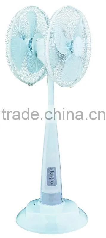Double head Rechargeable Stand Fan