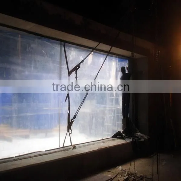 10mm to 350mm customized transparent thick acrylic aquarium panel supplier