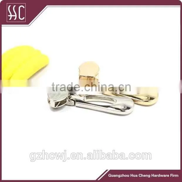 latest design zipper puller, oval shape zipper puller, metal zipper for handbag decoration
