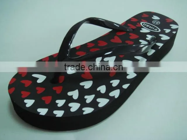 663 LOULUEN China New Model Women EVA PVC Printed Slippers