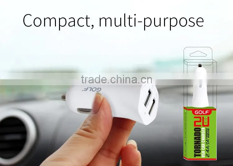 golf new dual usb car charger new products looking for distributor faster business opportunities distributor