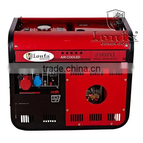 Air Cooled 7000W Semi-silent RUSSIA 3 Phase Key Start Diesel Generator