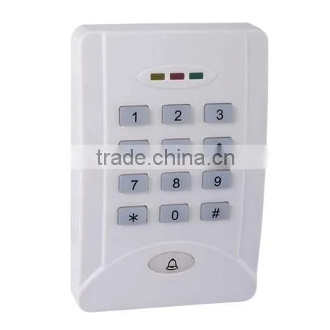 Keypad plastic standalone access control with door bell alarm