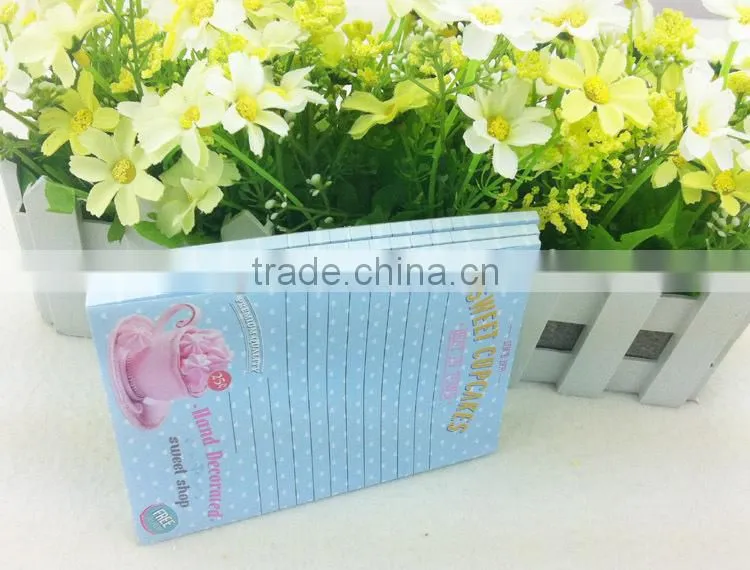 note pad without cover