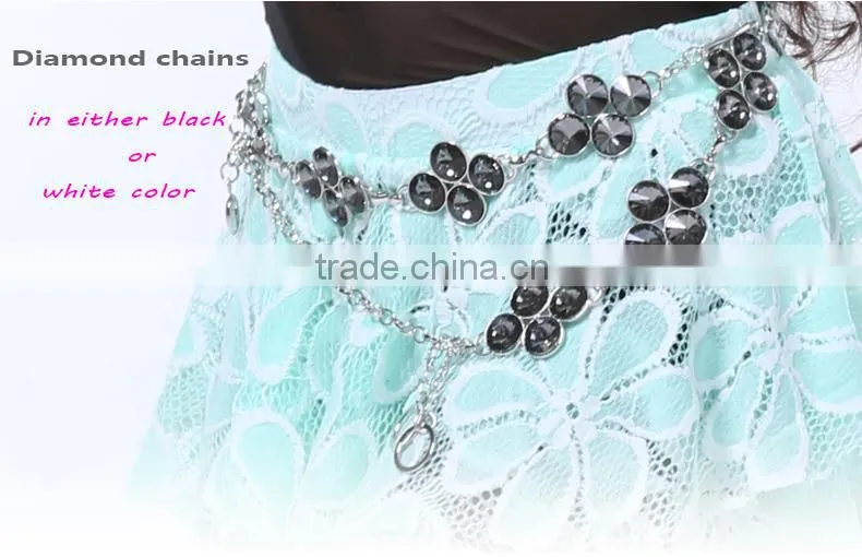Wuchieal Handmade Decorative Jewelry Beaded Belt Accessories for Ladies