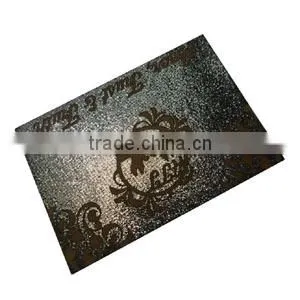 Hand made custom brown garment genuine leather label