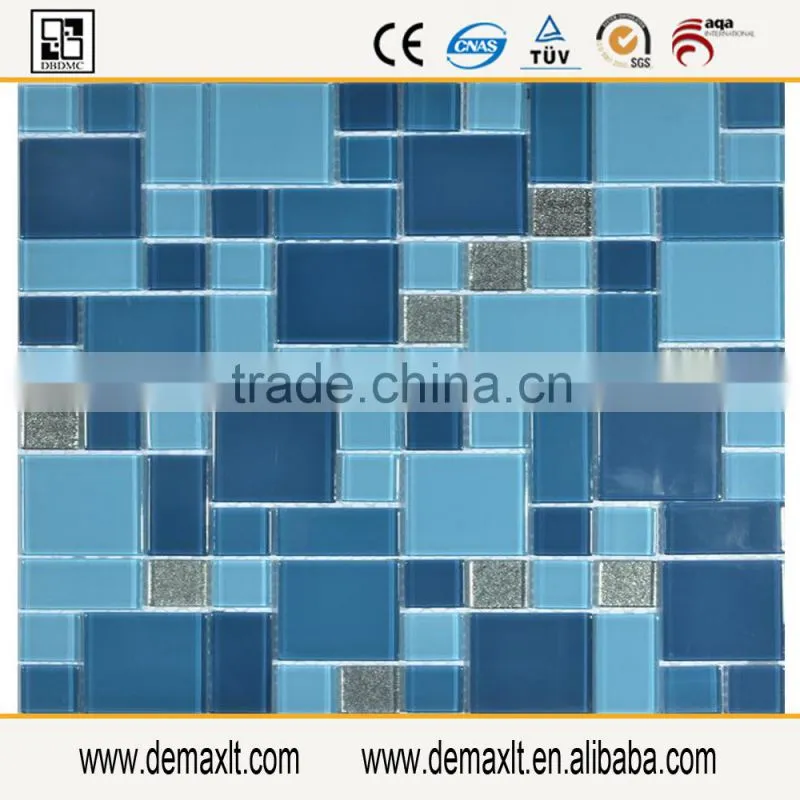 Polished machine cut glass tiles glass mosaics tiles