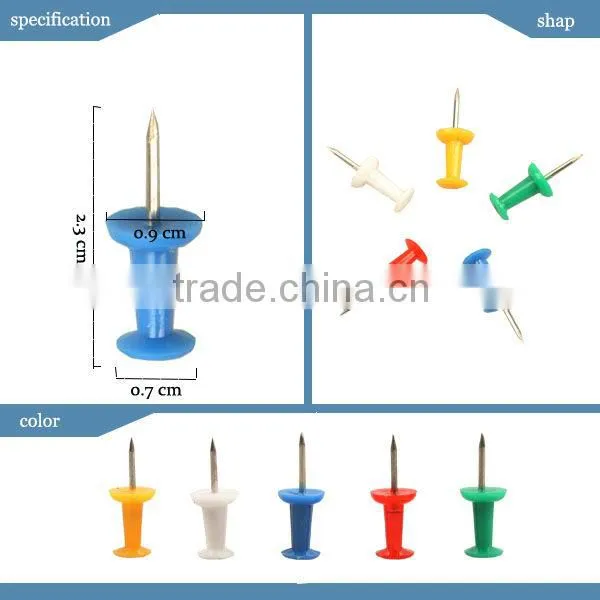 50 pcs Multicolor Push Pins in Ps box