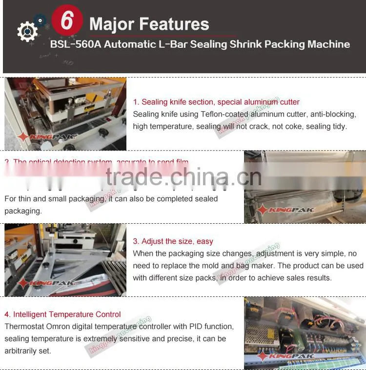 BSL-560A Automatic L Bar Sealing Shrink Packing Machine