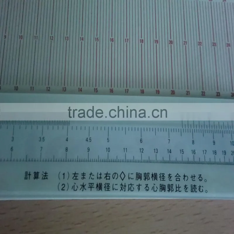 Medical cardiothoracic ratio scale for calculating cardio-thoracic rate made in Japan