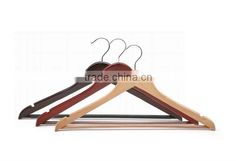 Metal hook for Cheap Wooden clothes hanger