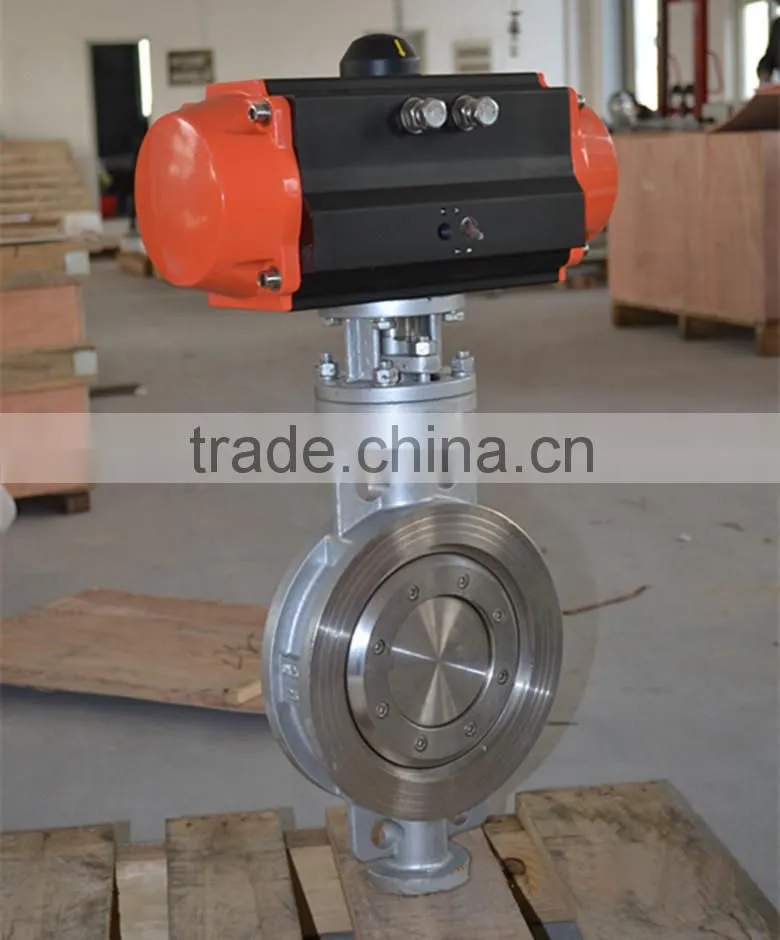 pneumatic 3-eccentric butterfly control valve