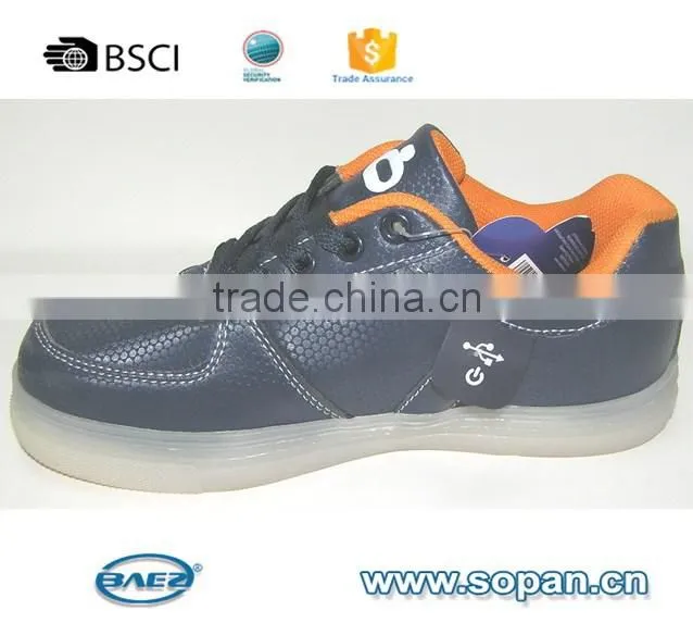 New Style Colorful Running Sport/Casual Changeable Color light up kids led shoes
