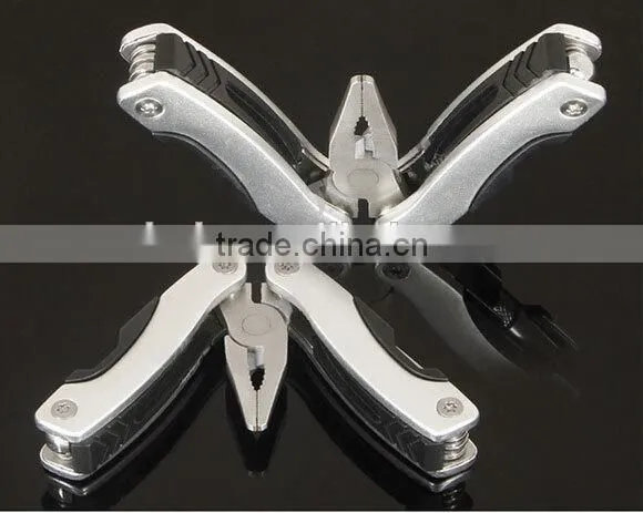 OEM Small folding Multifunctional pliers with LED flashlight