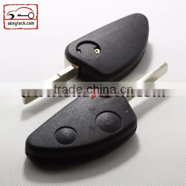 High Quatity Alfa car key alafa flip 2 button remote key shell car key for alfa flip remote key fob