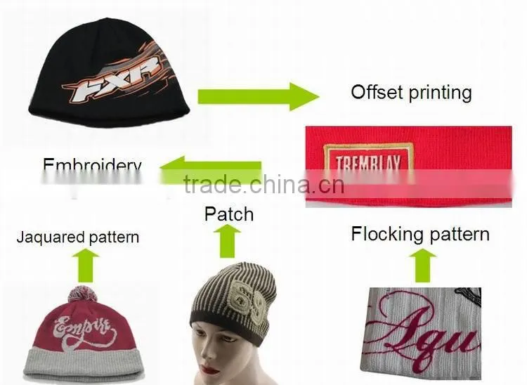 customized plain color no cuff polar fleece and acrylic man winter cap