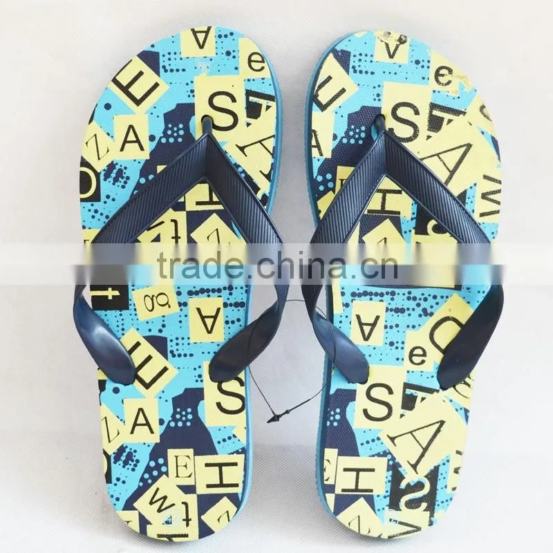 2016 new arrival EVA boys flip flops beach slippers