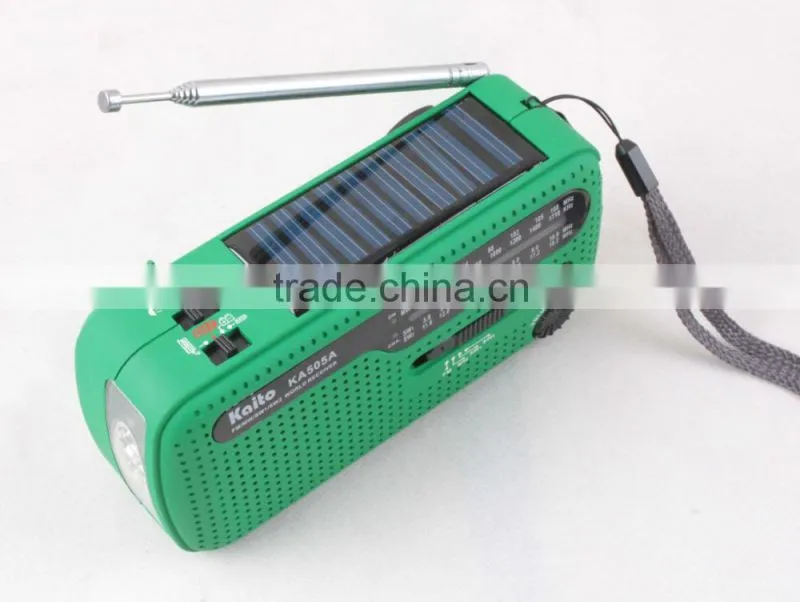 3 Super-bright LED Torch,Portable Mini AM/FM/SW World band Radio