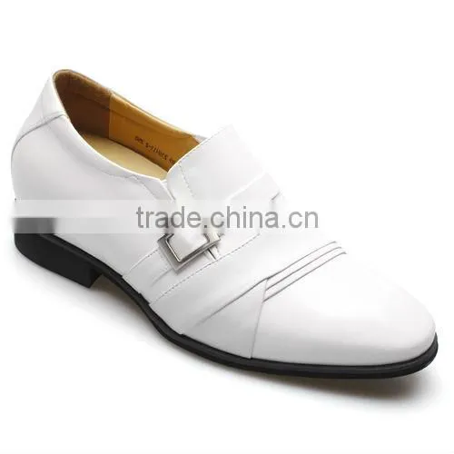 Latest Model Men White Dress Shoes Genuine Leather Wedding Shoes
