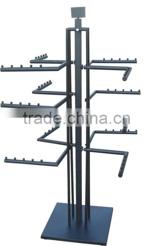 2013 hot sale 4 face clothes shop decoration rack HSX-619