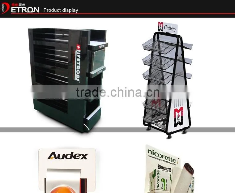 Customized flooring cardboard led display stand