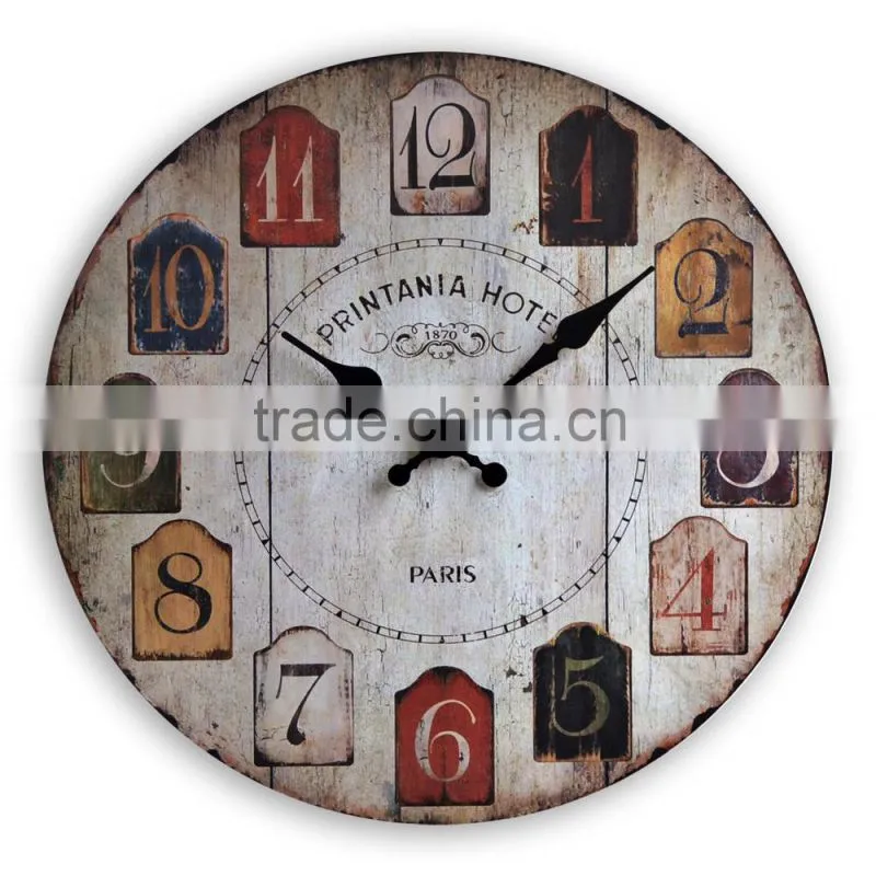 12 inch new designed MDF wall clock 2015