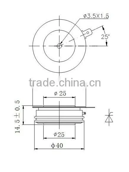 Infineon phase control thyristor T433N16TOF