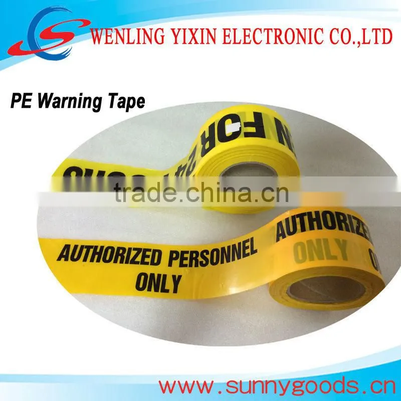 Printable PE caution warning tape